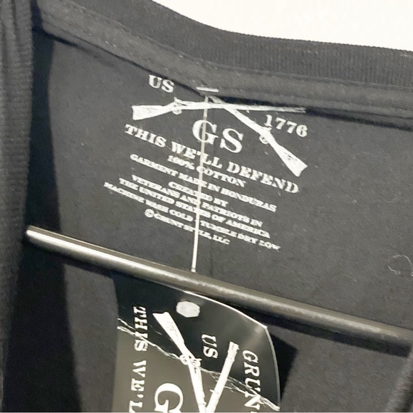 Gruntstyle WOMEN'S Size Small Black WTF SLIM FIT T-SHIRT NEW - Picture 3 of 4